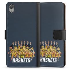 Sideflip mit langer Lasche schwarz