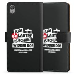 Sideflip mit langer Lasche schwarz