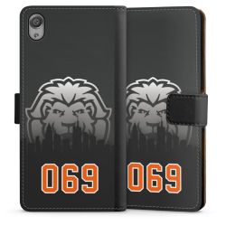 Sideflip mit langer Lasche schwarz