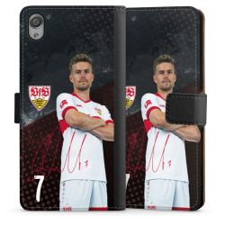 Sideflip mit langer Lasche schwarz