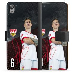 Sideflip mit langer Lasche schwarz