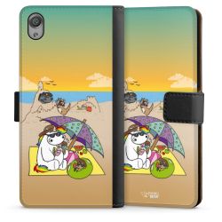 Sideflip mit langer Lasche schwarz