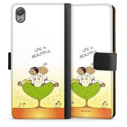 Sideflip mit langer Lasche schwarz