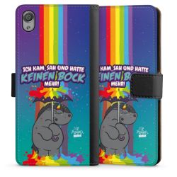 Sideflip mit langer Lasche schwarz