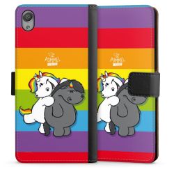 Sideflip mit langer Lasche schwarz