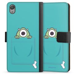 Sideflip mit langer Lasche schwarz