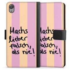 Sideflip mit langer Lasche schwarz