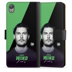 Sideflip mit langer Lasche schwarz