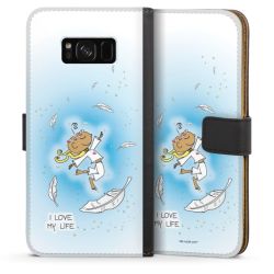 Sideflip mit langer Lasche schwarz