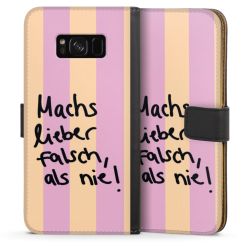 Sideflip mit langer Lasche schwarz