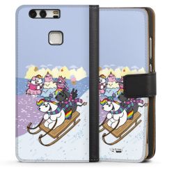 Sideflip mit langer Lasche schwarz