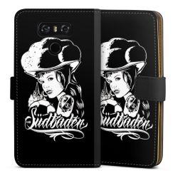 Sideflip mit langer Lasche schwarz