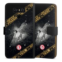 Sideflip mit langer Lasche schwarz