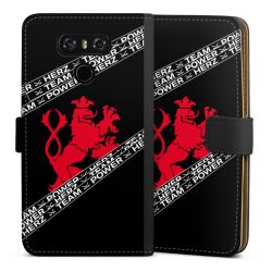 Sideflip mit langer Lasche schwarz