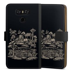 Sideflip mit langer Lasche schwarz