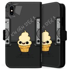 Sideflip mit langer Lasche schwarz