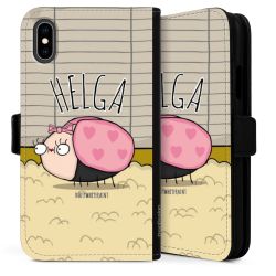 Sideflip mit langer Lasche schwarz