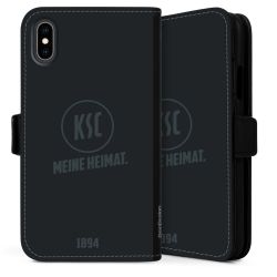 Sideflip mit langer Lasche schwarz