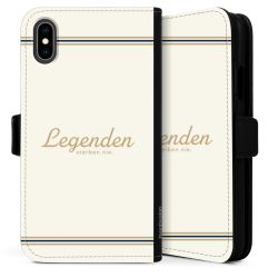 Sideflip mit langer Lasche schwarz