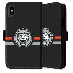 Sideflip mit langer Lasche schwarz