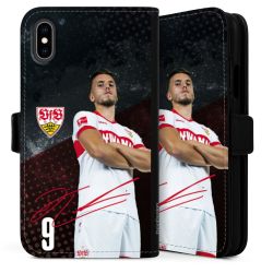 Sideflip mit langer Lasche schwarz