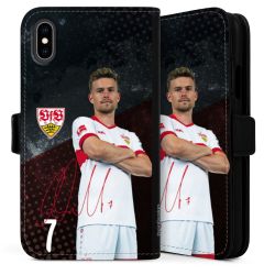 Sideflip mit langer Lasche schwarz