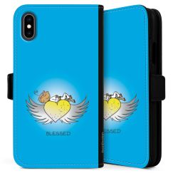 Sideflip mit langer Lasche schwarz