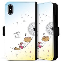 Sideflip mit langer Lasche schwarz