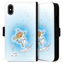 Sideflip mit langer Lasche schwarz