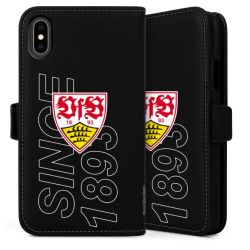 Sideflip mit langer Lasche schwarz