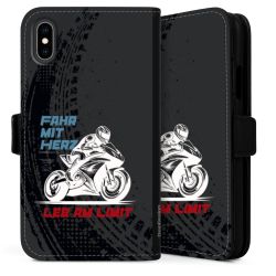 Sideflip mit langer Lasche schwarz