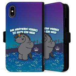 Sideflip mit langer Lasche schwarz