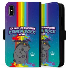 Sideflip mit langer Lasche schwarz