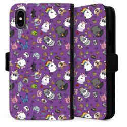 Sideflip mit langer Lasche schwarz