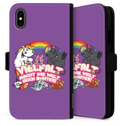 Sideflip mit langer Lasche schwarz