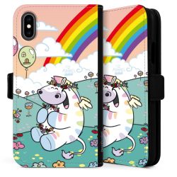 Sideflip mit langer Lasche schwarz