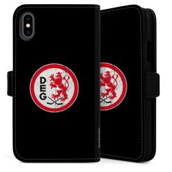 Sideflip mit langer Lasche schwarz