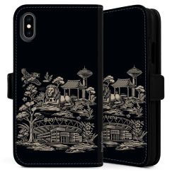 Sideflip mit langer Lasche schwarz