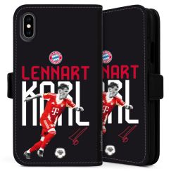 Sideflip mit langer Lasche schwarz