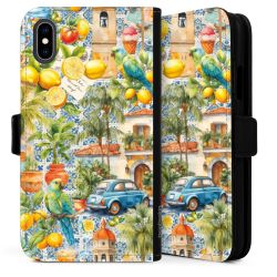 Sideflip mit langer Lasche schwarz