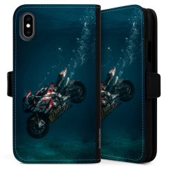 Sideflip mit langer Lasche schwarz