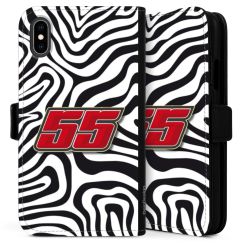 Sideflip mit langer Lasche schwarz