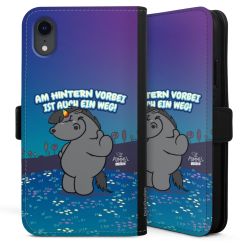 Sideflip mit langer Lasche schwarz