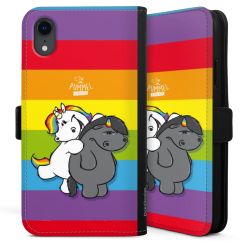 Sideflip mit langer Lasche schwarz