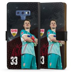 Sideflip mit langer Lasche schwarz