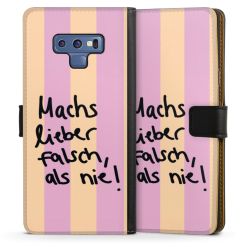 Sideflip mit langer Lasche schwarz