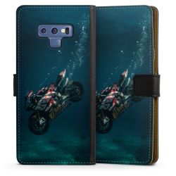 Sideflip mit langer Lasche schwarz