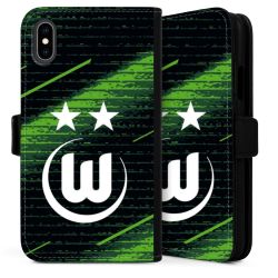 Sideflip mit langer Lasche schwarz