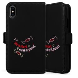 Sideflip Fodral med flap svart