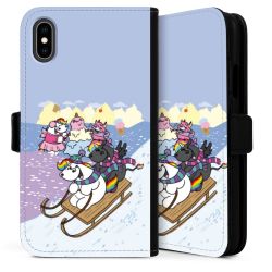 Sideflip mit langer Lasche schwarz